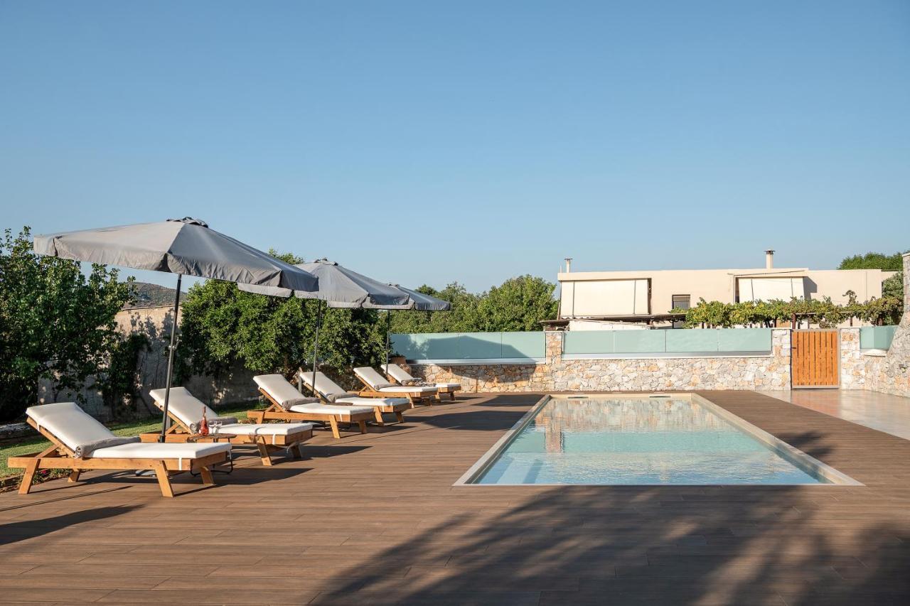 Villa Enny, 3 Bd With Private Heated Pool Agia  Екстериор снимка