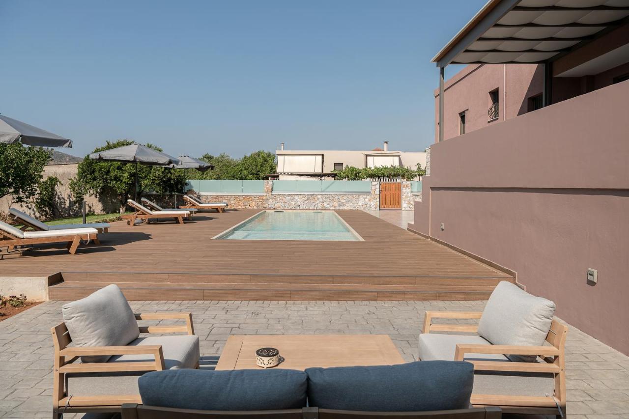 Villa Enny, 3 Bd With Private Heated Pool Agia  Екстериор снимка