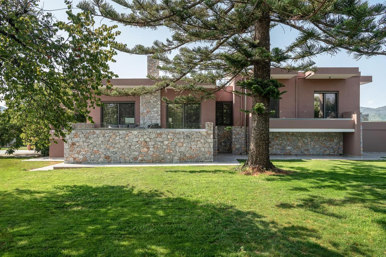 Villa Enny, 3 Bd With Private Heated Pool Agia  Екстериор снимка