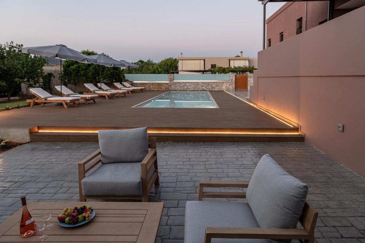 Villa Enny, 3 Bd With Private Heated Pool Agia  Екстериор снимка
