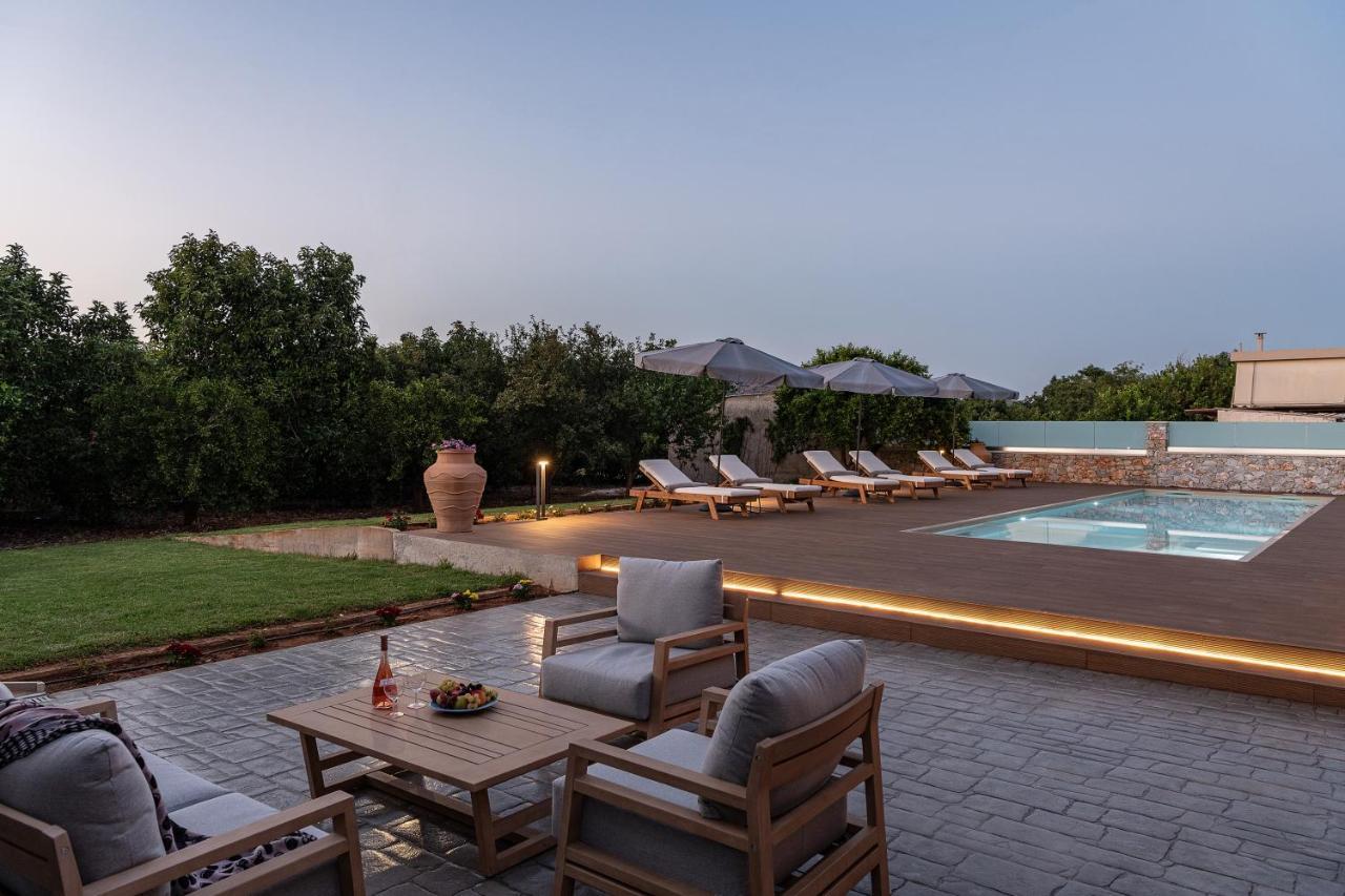 Villa Enny, 3 Bd With Private Heated Pool Agia  Екстериор снимка